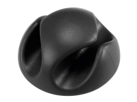 TRU COMPONENTS Kabelhållare Självhäftande 558364 Bundle-Ø-område 8 mm (max) Svart 6 st
