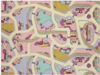 Bil Legetæppe Playtime Pink Sand 140 x 200 cm