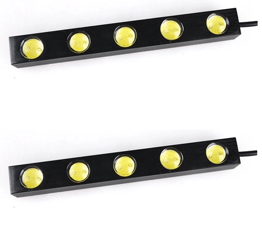 DRL - varselljus, 5st HighPower-LED, 5W