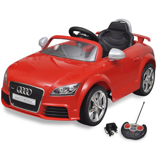 Elbil för barn Audi TT RS med fjärrstyrning röd
