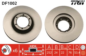 Bromsskiva, Framaxel, opel,renault,vauxhall, 44 03 283, 77 00 561 367, 77 01 204 281, 9111283