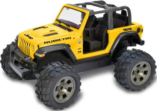 Taiyo Jeep Wrangler Radiostyrd Bil 1:16 Sahara Unlimited, Gul