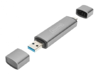 DIGITUS DA-70886 - Kortläsare (SD, microSD) - USB 3.0/USB-C