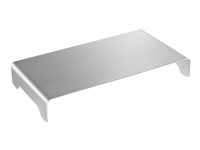DIGITUS Ergonomic Monitor Riser - Ställ - för bildskärm/bärbar dator - aluminium - silver - skärmstorlek: 11-32