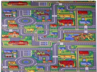Bil Legetæppe Playcity 95 x 200 cm