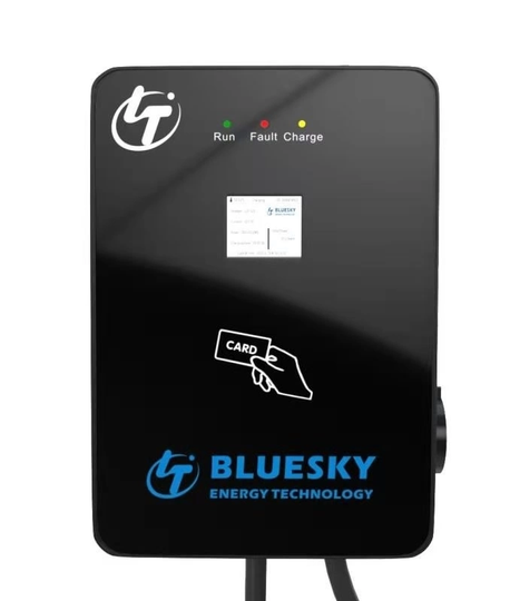Elbilsladdare, LaddBox till Elbil, 2,4 tums skärm, Typ-2, 32A, 22kW