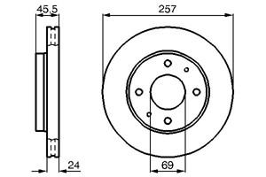 Bromsskiva, Framaxel, hyundai coupe i, lantra ii, lantra kombi ii, sonata iv, 51712 38100