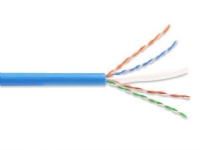 DIGITUS Professional Installationskabel - Bulkkabel - 305 m - UTP - CAT 6a - IEEE 802.5/IEEE 802.3 - halogenfri, tejpad - ljusblå, RAL 5012