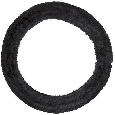 Fluffig rattmuff, svart, universell