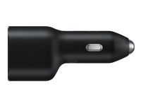 Samsung EP-L4020 - Strömadapter för bil - 40 Watt - FC - 2 utdatakontakter (USB, 24 pin USB-C) - svart