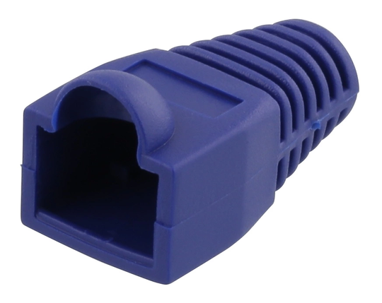 DELTACO RJ45 brytskydd, för kablage med 6,8mm i diameter, blå, 20-pack
