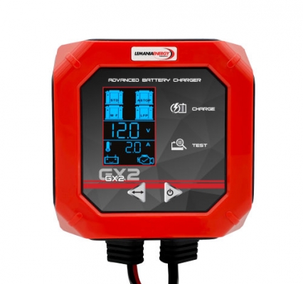 12V Lemania GX2 laddare 2A 1.2-60Ah (AGM, EFB, SMF, Li-ion)