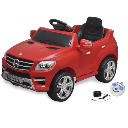 Elbil för barn Mercedes Benz ML350 med fjärrkontroll röd 6 V
