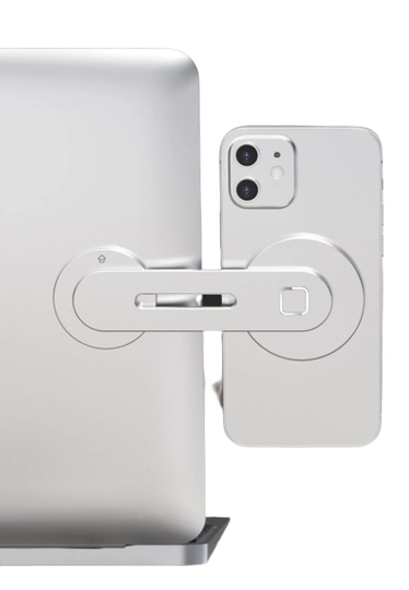 Magnetiskt Mobilfäste till Laptop eller Bil, silver