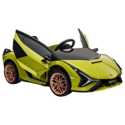 Elbil Barn Lamborghini Sian 12 v grön