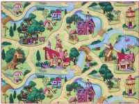 Bil Legetæppe Candy Town 140 x 200 cm