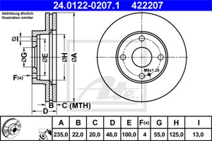 Bromsskiva, Framaxel, mazda 323 f vi, 323 s vi, B26Y-33-25XA, B461-33-25XA, B461-33-25XB, B461-33-25XC, B461-33-25XD, B461-33-25XE, B461