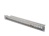 DIGITUS Professional DN-91410 - Patch-panel - RJ-45 X 24 - RAL 7035 - 1U - 19
