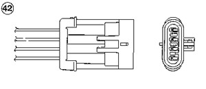 Lambdasond, daewoo kalos sedan, lanos, lanos sedan, leganza, matiz, matiz skåp/halvkombi, rezzo, 96 507 986, 96507986