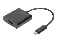 DIGITUS - Extern videoadapter - USB-C 3.1 - HDMI - svart