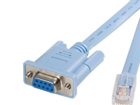 StarTech.com 6 ft RJ45 till DB9 Cisco Console Management Router Cable - M/F Serial Console Cable (DB9CONCABL6) - Serielt kabel - RJ-45 (han) till DB-9 (hun) - 1.8 m - blå - för P/N: EC1S952, EC2S952, IES101002SFP