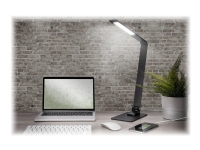 DIGITUS DA-90414 - Skrivbordslampa - LED - 12 W - klass F - varmt till kallt vitt ljus - 2700-5500 K - svart