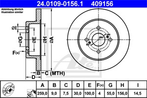 Bromsskiva, Bakaxel, aston martin cygnet, toyota iq, ractis, yaris, yaris / vios sedan, 42431-52080