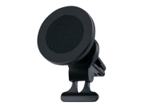 eSTUFF - Trådlös laddningshållare för bil - 15 Watt - 3 A - PD 3.0, QC 3.0 (magnetisk) - aluminiumsvart - för Apple iPhone 12, 12 mini, 12 Pro, 12 Pro Max, 13, 13 mini, 13 Pro, 13 Pro Max