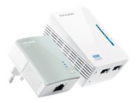 TP-Link TL-WPA4220KIT AV500 WiFi Powerline Extender - Starter Kit - PowerLine adaptersats - HomePlug AV (HPAV) - 802.11b/g/n - vägginsticksbar