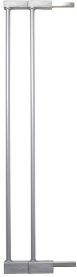 BabyDan Förlängning Säkerhetsgrind Extend-A-Gate 7cm 2-p, Silver