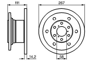 Bromsskiva, Framaxel, alfa romeo,iveco, 1904529, 93800492