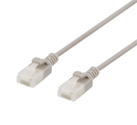 Cat6 U/UTP Nätverkskabel slim RJ45 grå 500MHz 2M