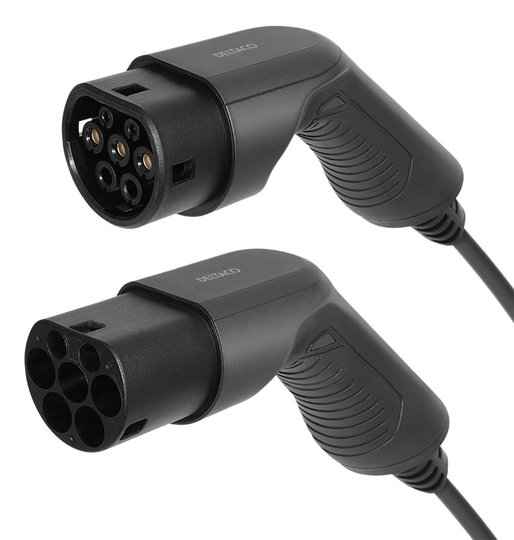 DELTACO e-Charge, cable type 2 - type 2, 1 phase, 16A, 5M