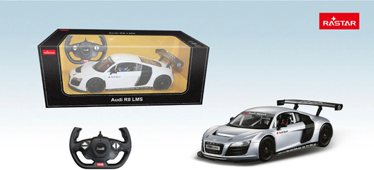 Rastar Audi R8 1/14 Radiostyrd Bil, Silver