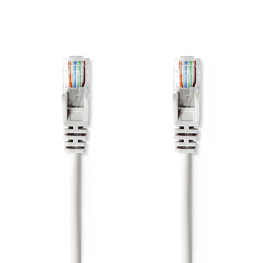 Cat 5e kabel | U/UTP | RJ45 hane | RJ45 hane | 2.00 m | Rund | PVC | Grå | Plastpåse