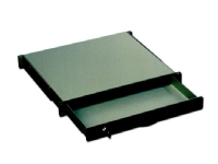 DIGITUS Professional Line DN-19 KEY-1U-SW - Tangentbordslåda - svart, RAL 9005 - 1U - 19 - för P/N: DN-19 16U-6/6-EC, DN-19 22U-6/6-EC, DN-19 47U-6/8, DN-19 SRV-47U-8-SW-G