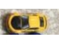 JJ Slot Bil Glow Racing 1:64, Gul