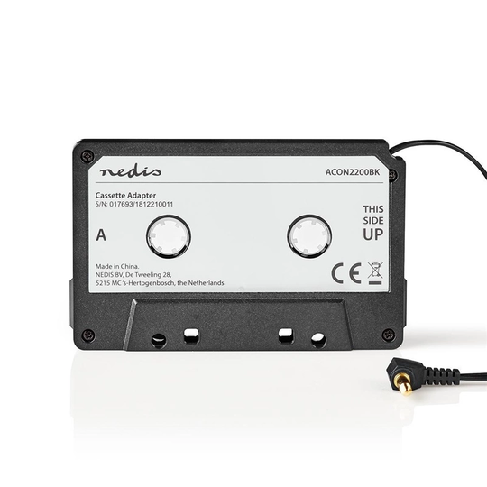 Nedis Kassettadapter 3.5 mm hane svart