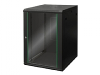 DIGITUS Dynamic Basic DN-19 16U-6/6-EC-SW - Rackskåp - väggmonterbart - svart, RAL 9005 - 16U - 19