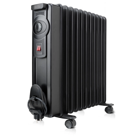 Oljefyllt element 2300W Svart