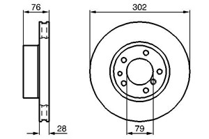 Bromsskiva, Framaxel, bmw 5 [e34], 5 touring [e34], 7 [e32], 34 11 1 155 322, 34 11 1 157 391, 34 11 1 158 038, 34 11 1 159 896, 34 11 6