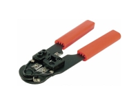 Rj45 connector crimper with cutter
