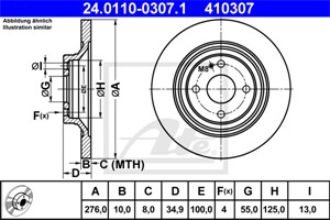 Bromsskiva, Bakaxel, mazda mx-5 ii, N06Y-26-251, N06Y-26-251A, N06Y-26-251B, N0YY-26-251, N0YY-26-251A, N0YY-26-251B