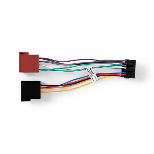 ISO Adapter Kabel | JVC | 0.15 m | Rund | PVC | Plastpåse
