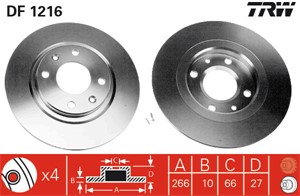 Bromsskiva, Framaxel, citroën bx, bx break, peugeot 305 i, 305 ii, 305 break i, 305 break ii, 405 i, 405 ii, 405 break i, 405 break ii,