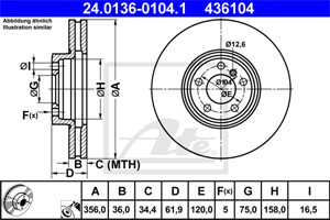 Bromsskiva, Framaxel, bmw x5 [e53], 34 11 6 756 847