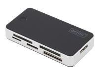 DIGITUS DA-70330-1 - Kortläsare - allt-i-ett (MS, MS PRO, MMC, SD, xD, MS PRO Duo, miniSD, CF, RS-MMC, MMCmobile, microSD, MMCplus, MMCmicro, SDHC, MS Micro) - USB 3.0