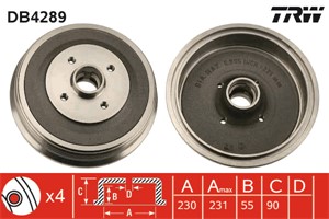 Bromstrumma, Bakaxel, seat inca, vw caddy minibus, minivan ii, caddy skåp/stor limousine ii, 6K9 501 615