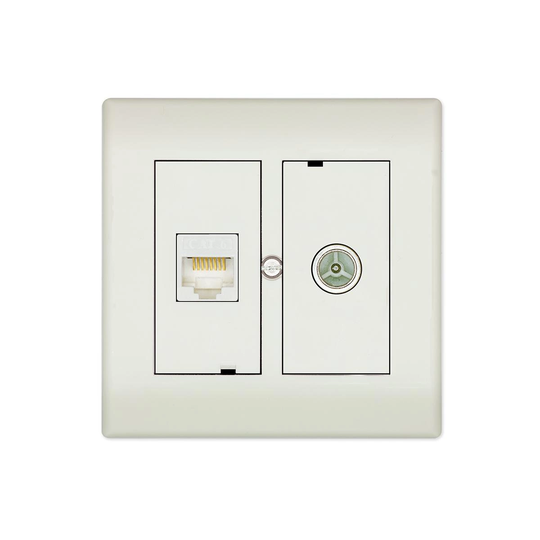 Kontakt RJ45 RJ45 / Lirka Hona Vit