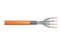 DIGITUS - Bulkkabel - 250 m - 5 mm - SFTP, PiMF - CAT 7 - IEEE 802.3an/IEEE 802.5 - halogenfri, stigare, fast, campus - orange, RAL 2000